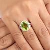 Natural Peridot Gemstone 925 Sterling Silver Handmade Jewelry Statement Ring For Anniversary Gift RR-80-9
