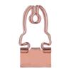 30 Pcs Binder Clips Cute Rose Gold Horn Pattern Handle Metal Small Binder Clips Office File Clips With Storage Box