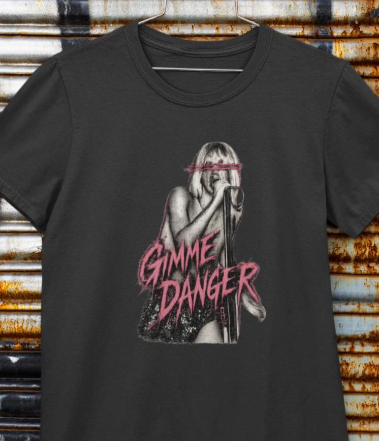 Retro Vintage Iggy Stooges Gimme Danger Styled T-Shirt / Garage Punk Rock Tee L
