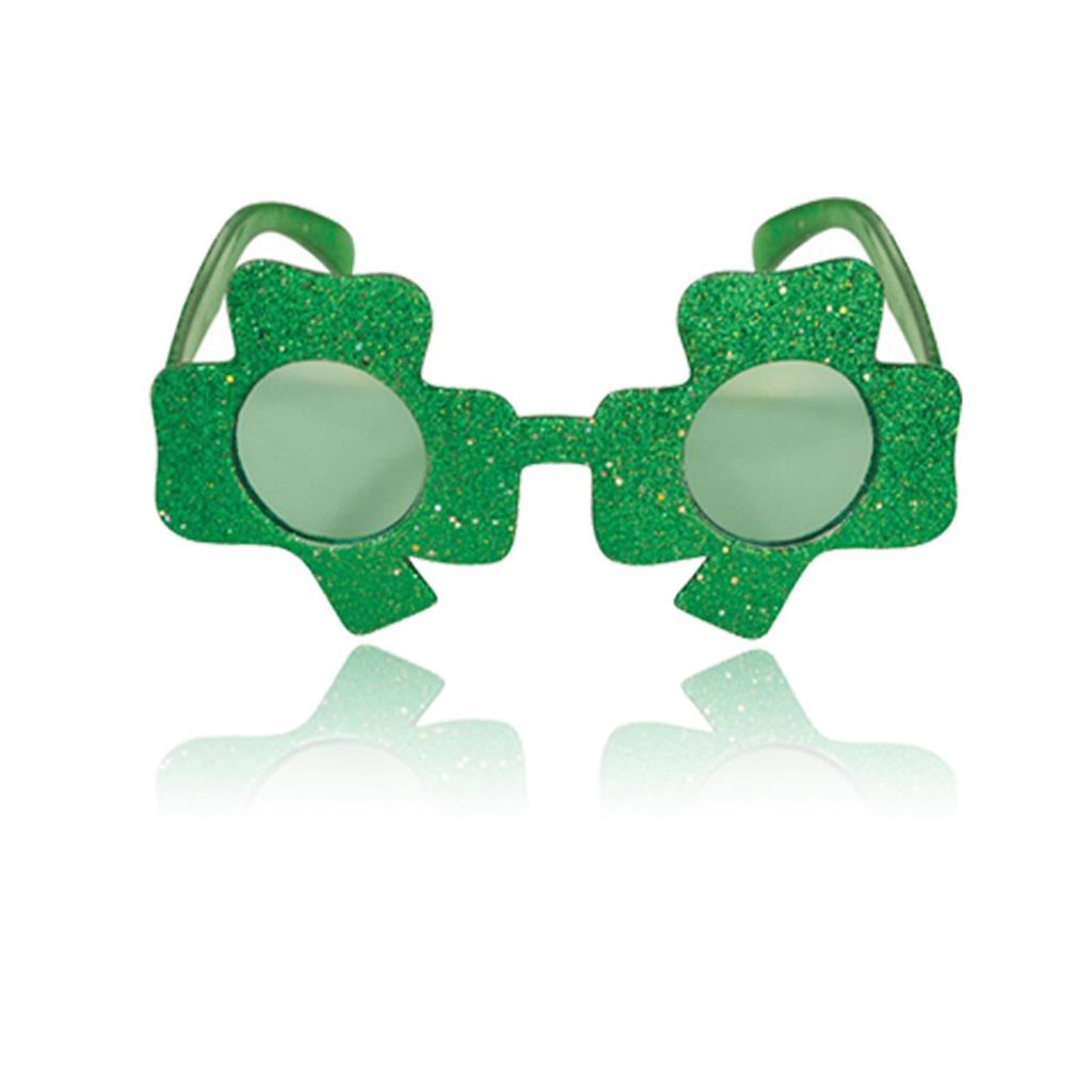 St. Patrick's Day Glasses Non-woven Cap Plastic Green Powder Glasses Irish Festival Glasses.