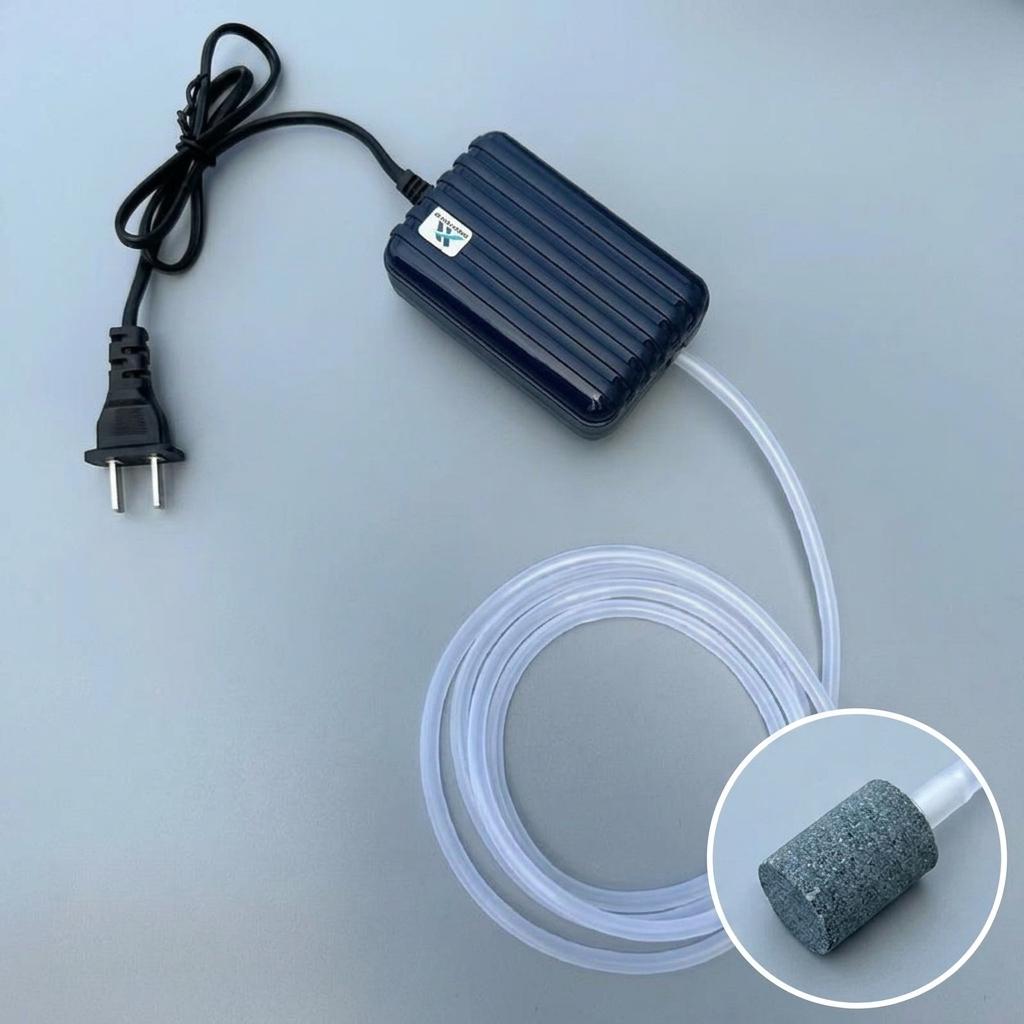 UltraQuiet Aquarium Air Pump for Fish Tanks Single Outlet