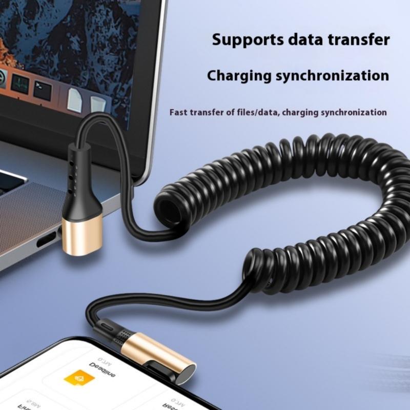 Double End Type C Rapid Charging Cable 240W Power Delivery Spring Reinforced Construction For Office Home Travel Use