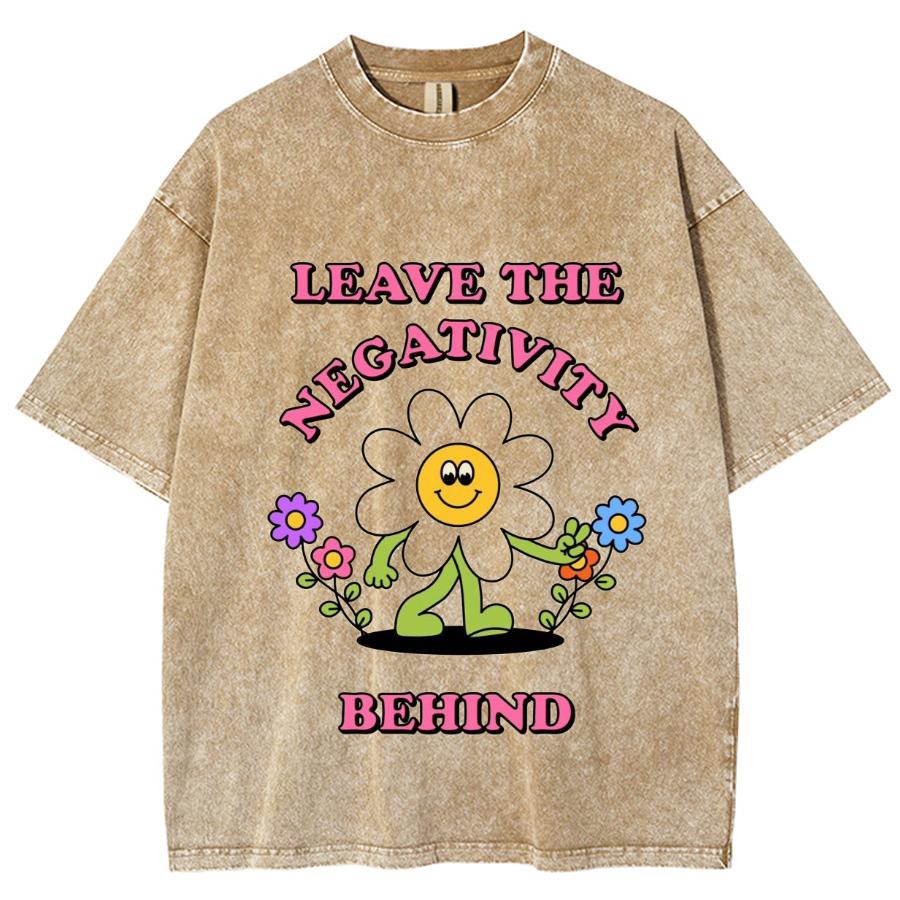 Little Daisy Flower Print Women's T-Shirt Washed Denim Fabric Oversized Half Sleeve Cute Casual Fashion Top Summer