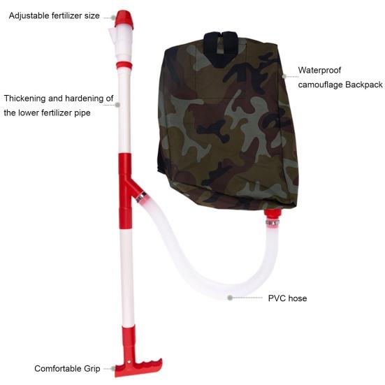 Gübre Serpme Makinesi Emek Tasarrufu Sağlayan Çok Fonksiyonlu Plastik Zaman Kazandıran Manuel Tarımsal Sırt Çantası Dış Mekan Gübre Aplikatörü