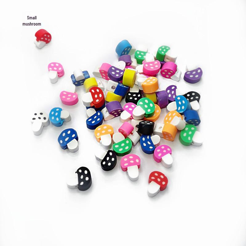 Colorful Fruit & Smiley Face Polymer Clay Beads Bracelet DIY Jewelry Accessories