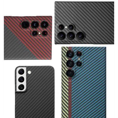 Real Carbon Fiber Case for Samsung Galaxy S22 S23 Ultra Z Fold 4 Z Fold 5 /iphone 14 13 12 11 Pro Max X XR XS Max Amirad Fiber Phone Protective Cover