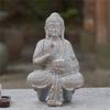 Wetterfeste Harz-Buddhas mit Solarleuchten Solarenergie Buddhas Statue Geeignet für den Innen- und Außenbereich