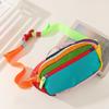 Dopaminová Crossbody ledvinka s barevnými bloky: Unisex nepromokavý nylon pro cestování a venkovní sporty