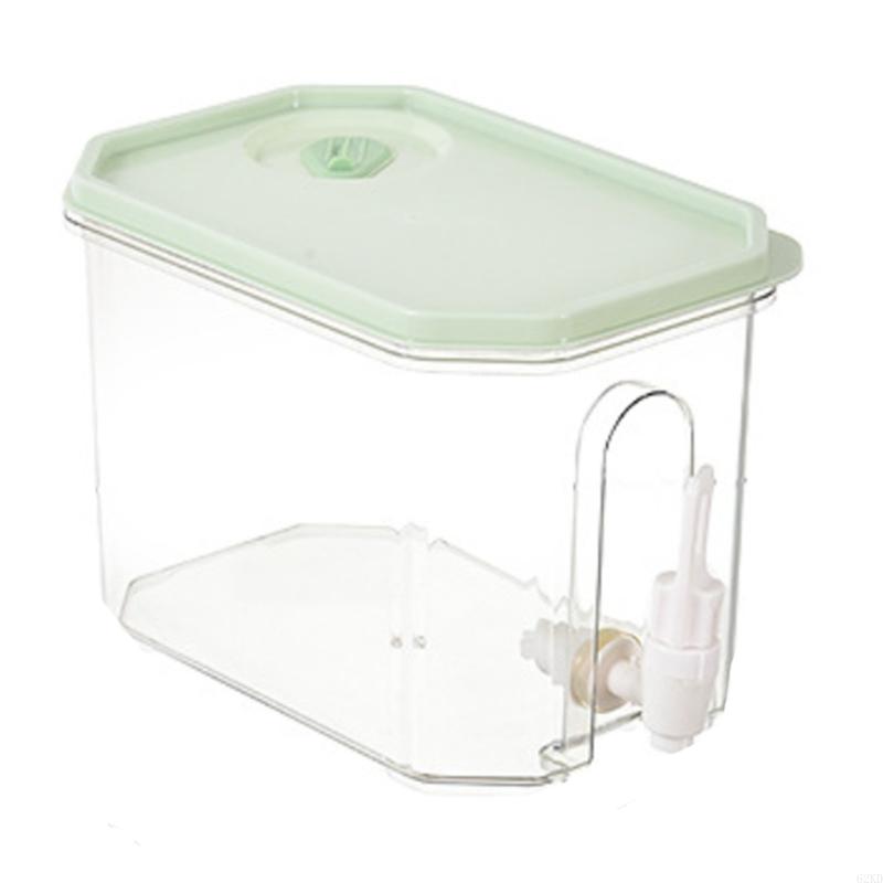 62KD Plastic Leak Proof Iced Beverage Dispenser With Tap Drink Container for Fridge