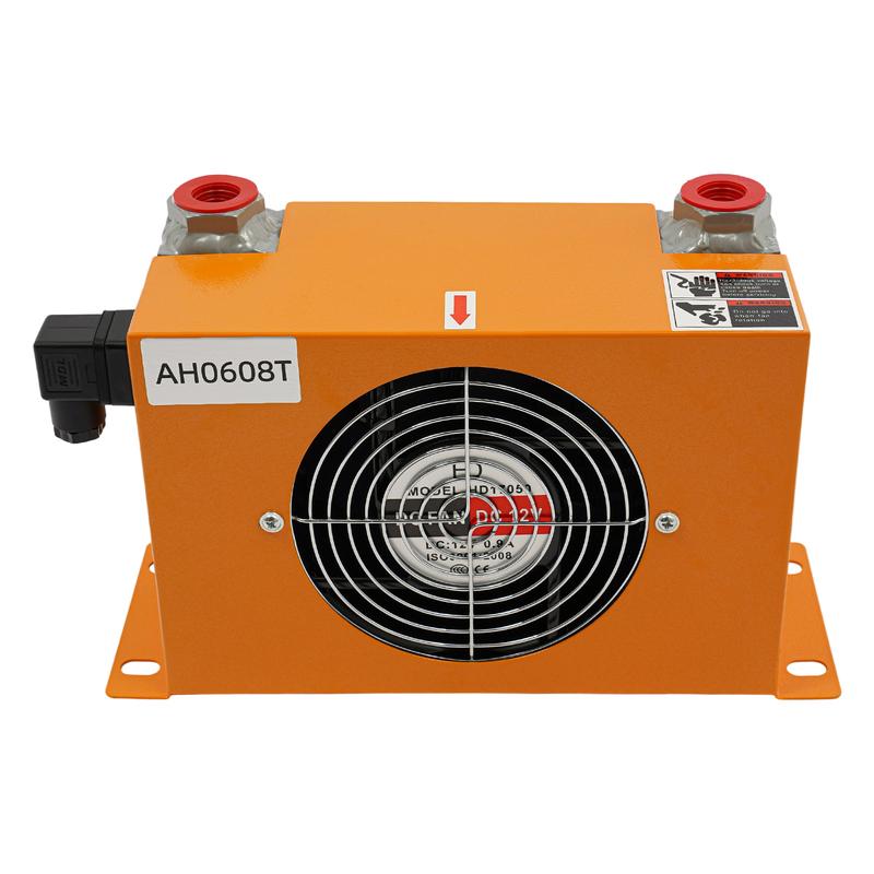 12V Luft-Öl-Kühlmaschine AH0608T | 60LPM Hydraulikölkühler, Vollkupfermotor, ≤2MPa Arbeitsdruck