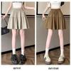 Women's Summer Ice Silk Wide-Leg Skort: Casual, Lightweight, Plus Size 5-Point Length