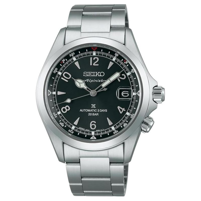 SEIKO Prospex 200m Waterproof Casual Automatic/Manual Mechanical Movement Steel Strap 39.5mm Men s Watch Black Dial SBDC209 чёрный