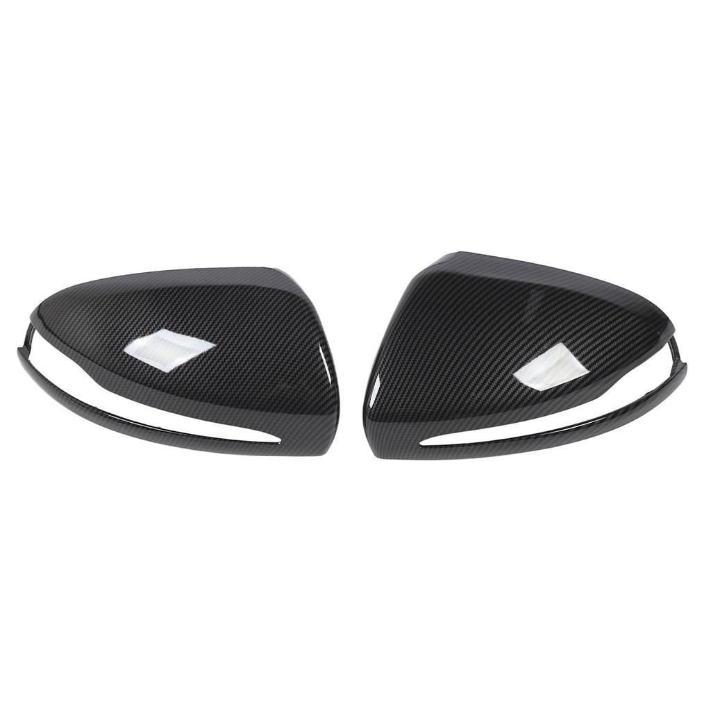 2Pcs Car Rearview Mirror Cap Left Right Side Wing Mirror Cover Replacement for Benz C‑Class W205 2014 To 2025 LHD