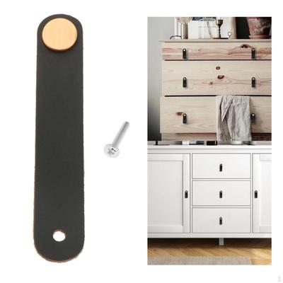 Cabinet Drawer Handle, Handmade Leather Pull Knob,Dresser Door Handle Kitchen