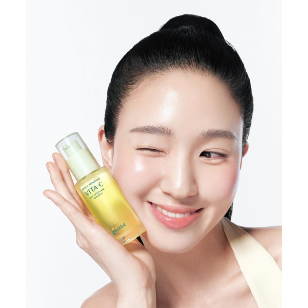 Goodal [tinyping Collaboration] Goodal Green Tangerine Vita C Blemish Care Serum Double speCial Set  Serum 30ml 2+Cream 40ml+pouCh+stiCker 