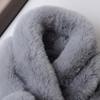 Faux Rabbit Fur Plush Neck Scarf Thicken Double-sided Neck Cover Cute Cross Scarf  Winter