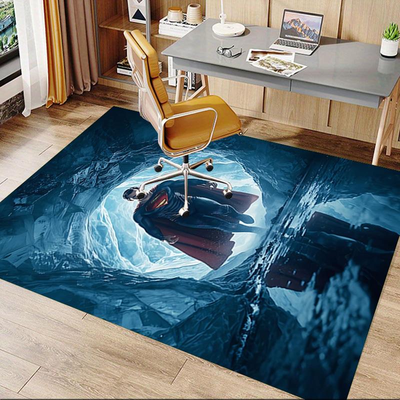1pc Superman, Ice_Cave Carpet, for Home & Office Decor, Desk Chair Carpet, Festive Gift,Conference Room CarpetL1254