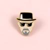 Alloy Badge Creative With U Shape Cartoon Character Design And Enamel Coating For Stylish Outfits