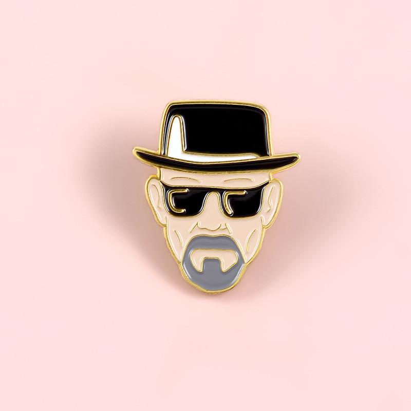 Alloy Badge Creative With U Shape Cartoon Character Design And Enamel Coating For Stylish Outfits