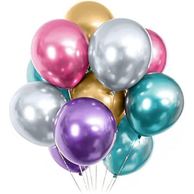 Balloons Pack of 50 Birthday Decoration Wedding Balloons 12 Inch Balloons Five Colours 100% Natural Latex Helium Balloons Birthday and Decoration Wed
