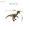 Statuie Dinosaur Jurassic Velociraptor Solid Alamă Ornamente Birou Desktop Animal de Companie de Ceai Artizanat Figurine Animale Miniaturi Jucărie Cadouri