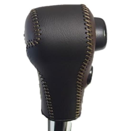 Tricolore Genuine Leather Shift Knob Cover Brown X Cafe for Suzuki Wagon R MH23S with Urethane Shift This Leather Replacement Kit Protects the