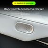 8Pcs Door Switch Sticker for XPeng G6 Aluminum Alloy Door Button Decorative Sticker Easy To Install Interior Protective Cover