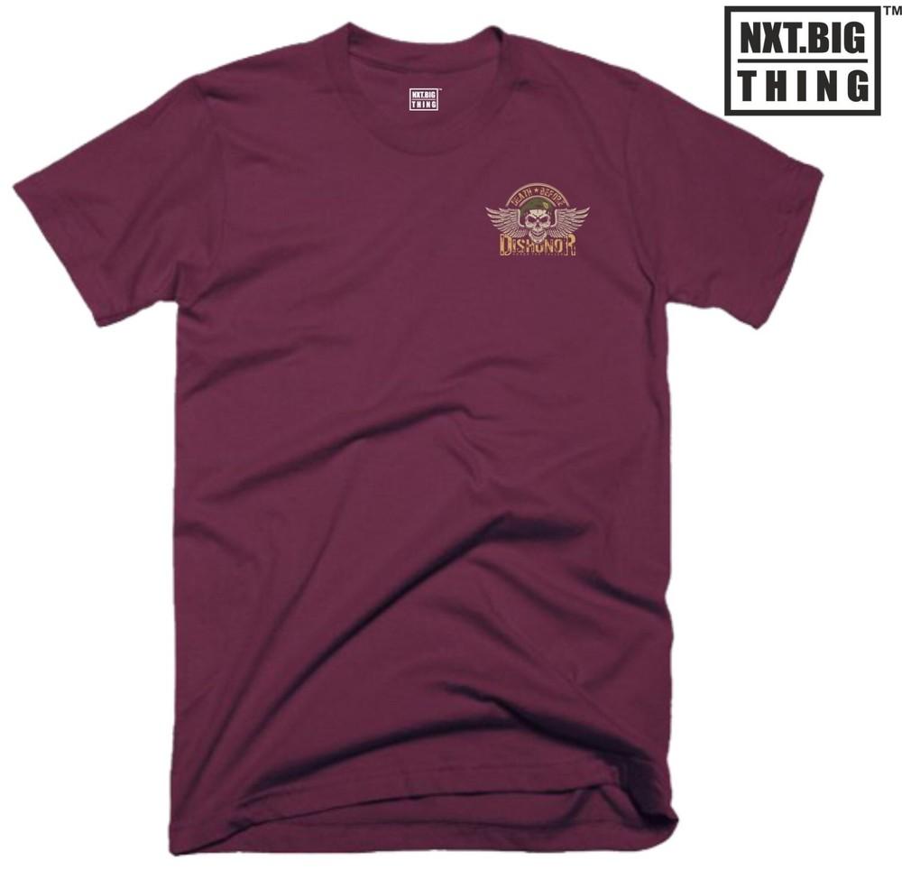 Death Before Dishonor T Shirt Small Casualwear Skull Army Military Joke Gift Top