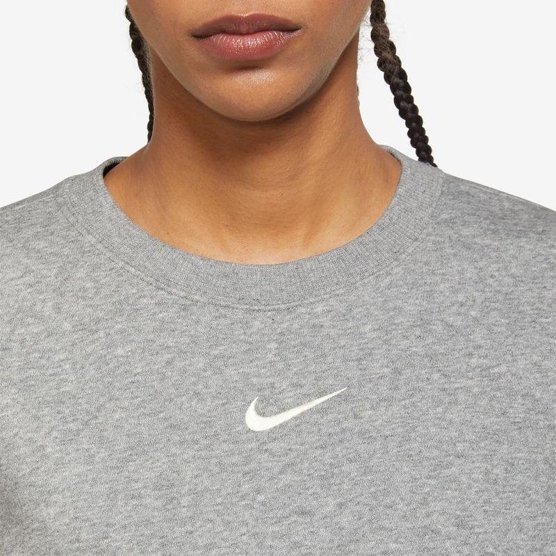 Nike Sweatshirts Women's Gray Crew Neck Moderate Other DQ5752-063