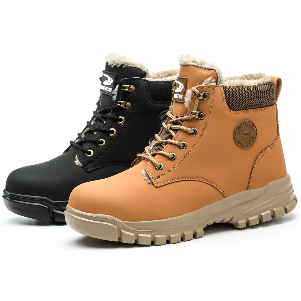 Men's Winter Safety Boots: Anti-Smash, Anti-Puncture, Warm, Comfortable, Casual Protection Shoes