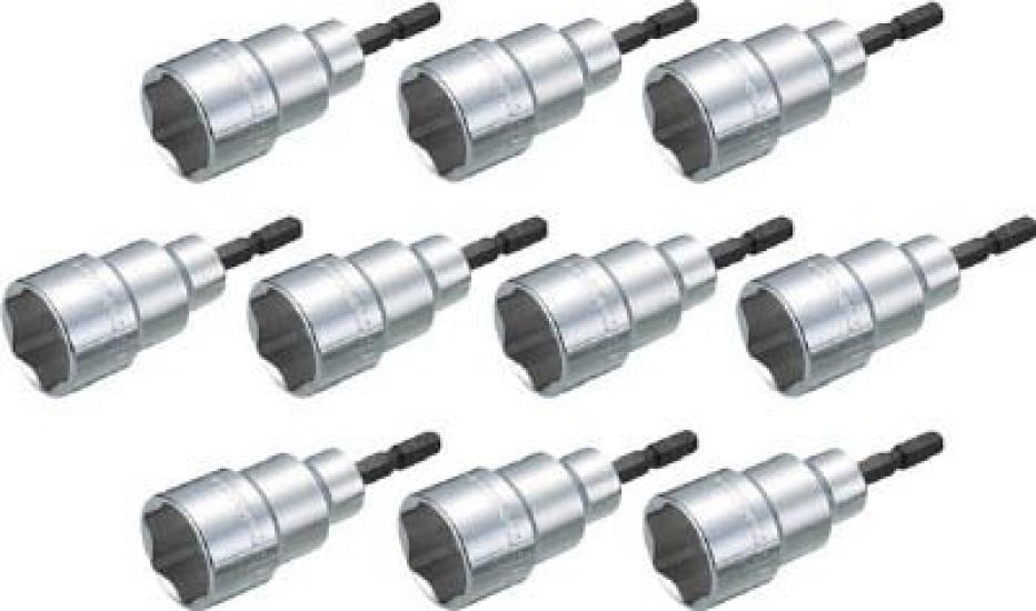 

TRUSCO Bulk Purchase Electric Screwdriver Pack of Socket, Short, 13mm, 10, TEF-13S-10