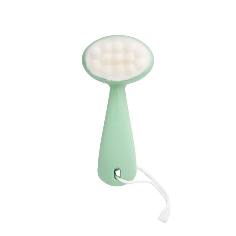 

1 шт. Мягкая щетка для очищения лица, глубокое очищение пор, отшелушивание лица, удаление черных точек, уход за лицом, щетка для умывания лица зелёный