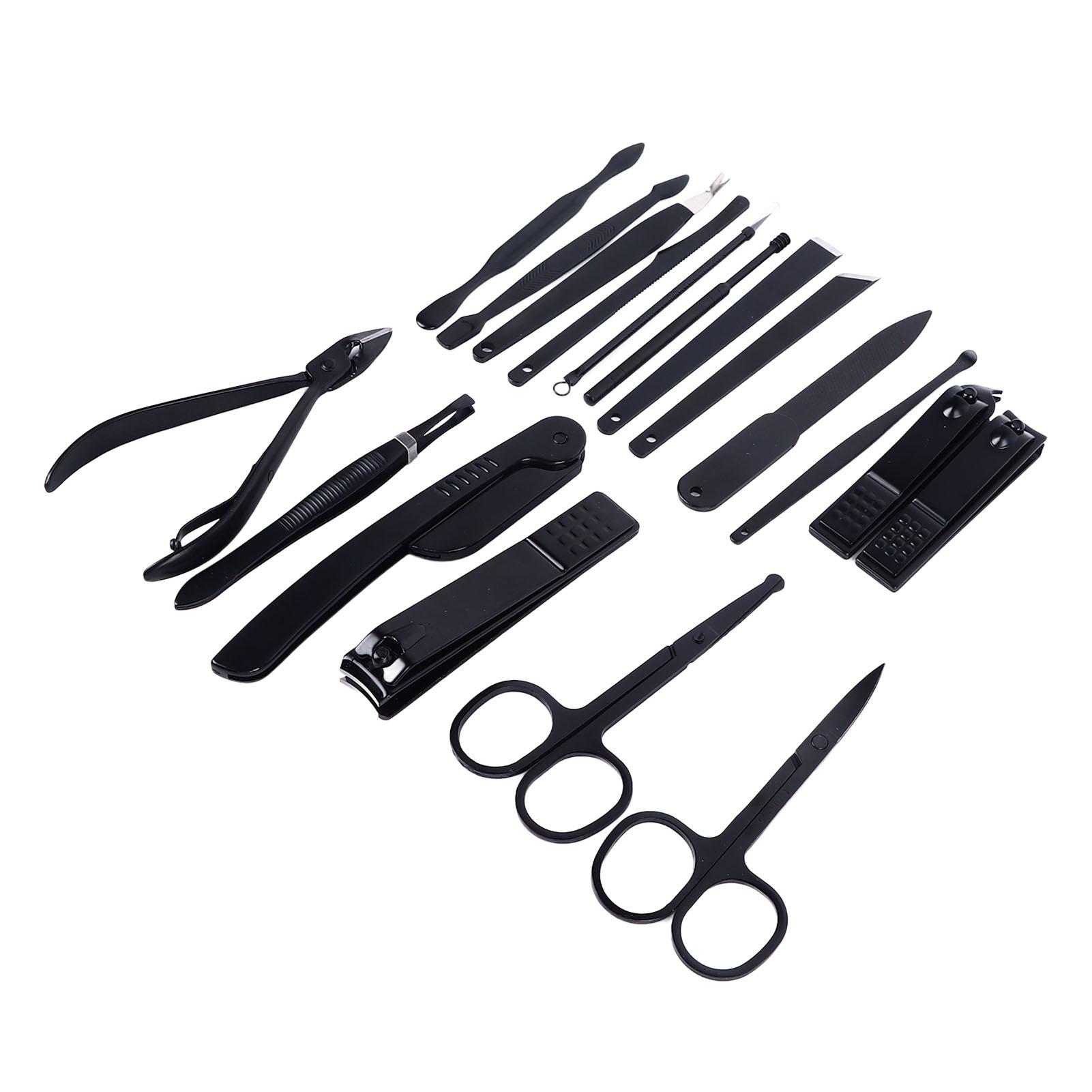 

18Pcs Nail Clipper Set Professional Stainless Steel Manicure Pedicure Kit Care Tools
