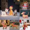 Decorations Christmas Outside Light Up Animals Dog Santa Supplies Clausoutside