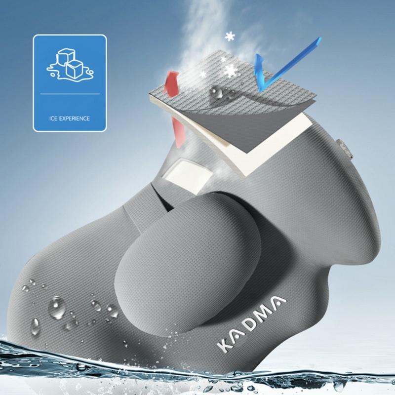 Comfortable Memory Foam Car Seat Headrest/Lumbar Support Adjustable Design Lightweight for Long Drives & Office Work