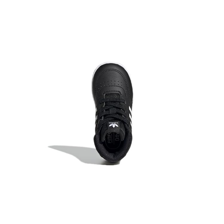 Adidas Originals Drop Step 360 I Comfortable Abrasion Resistant Mid top Toddler Shoes Black White Infant And Toddler FV7551
