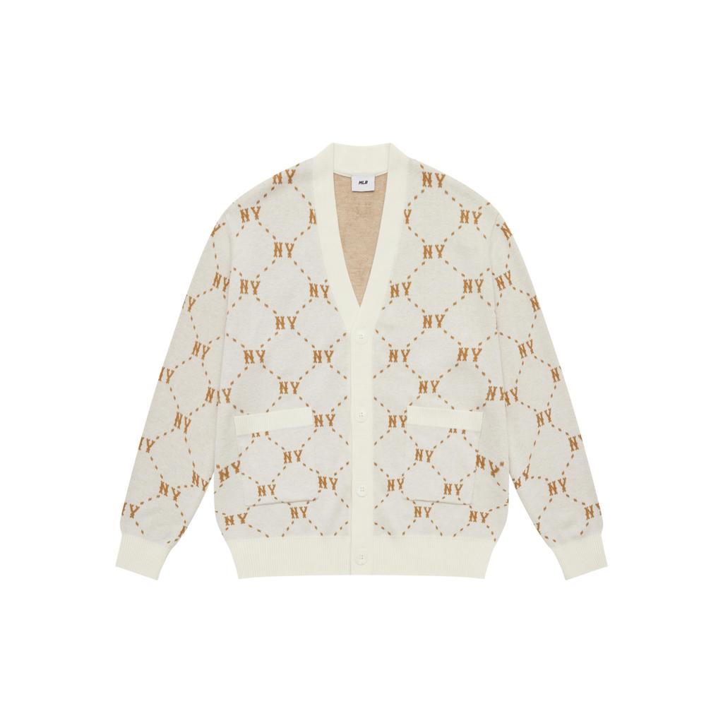 MLB MONOGRAM 24FW Knitwear Unisex White 3AKCM0144-50CRS