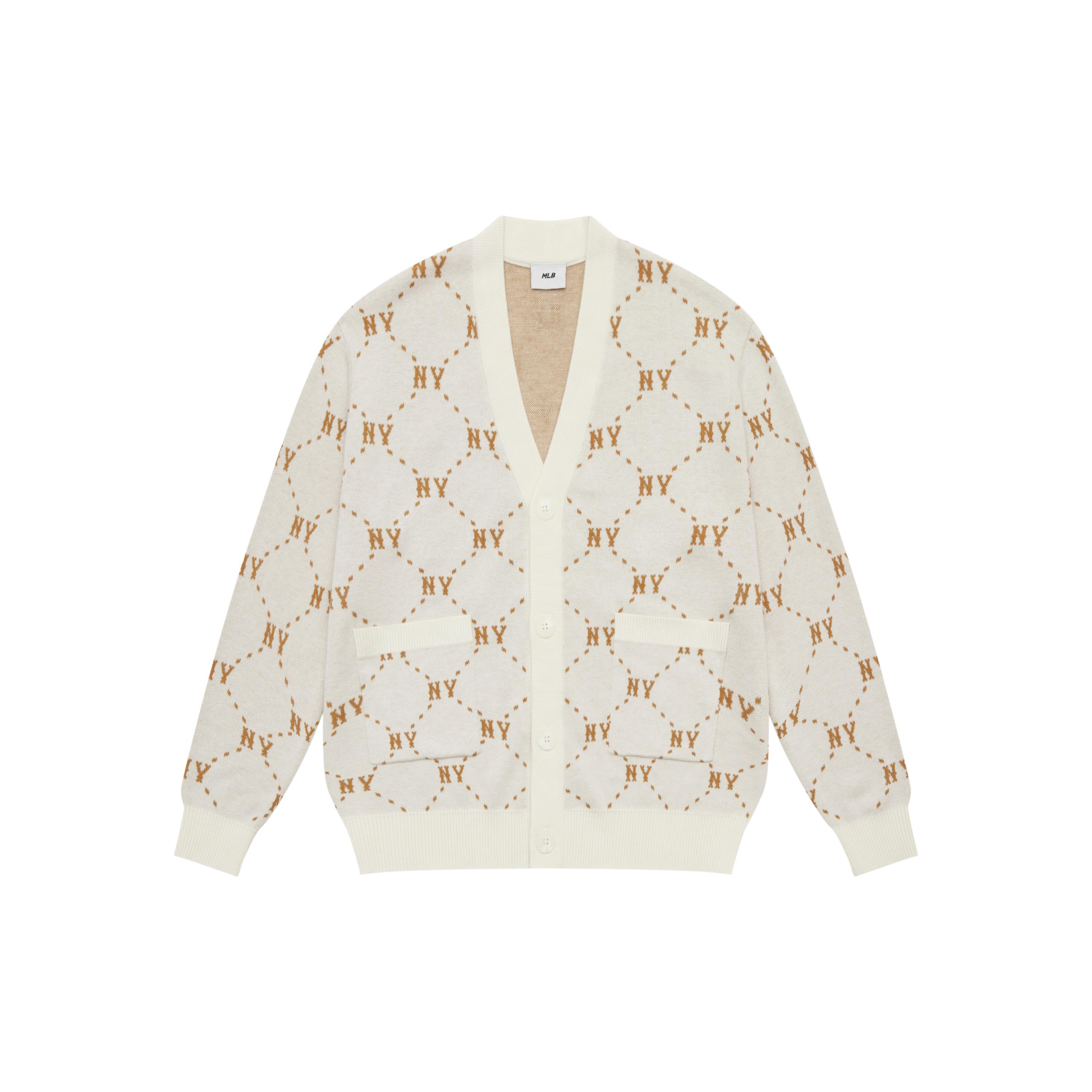 MLB MONOGRAM 24FW Knitwear Unisex White 3AKCM0144-50CRS M