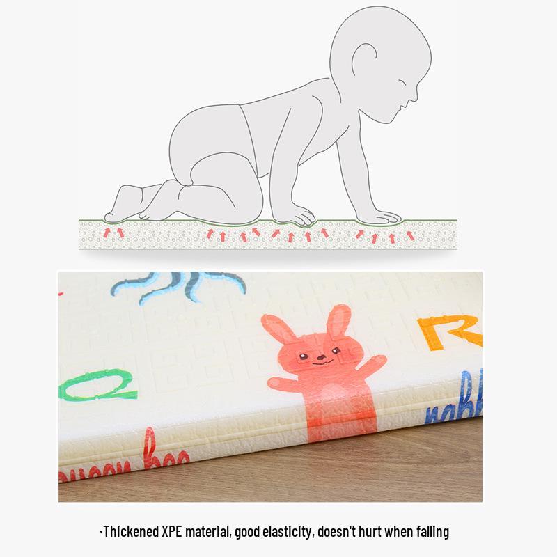 4cm Thick Foldable XPE Baby Crawling Mat - Cold-Insulating and Durable Floor Mat