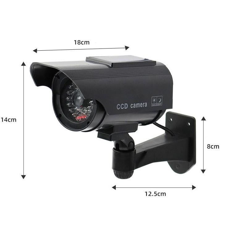 Solar-Powered Fake Security Camera Simulation Bullet Style