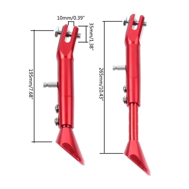 ATV Motorbike Universal Adjustable Kickstand Side Stand Holder Parking Rack Support Foot Scooter E-Bike Sidestand Holder