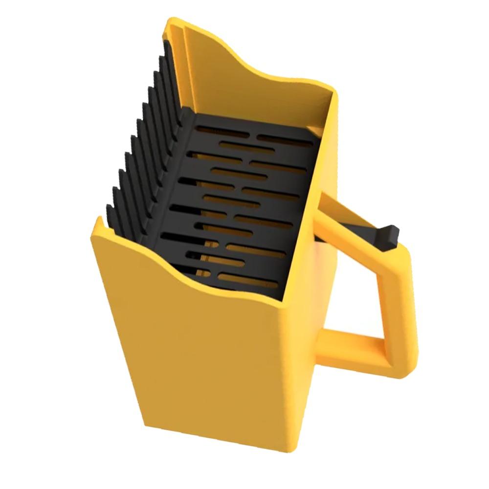 Universal Blueberry Rake Scoop Yellow Berry Picker Tool Durable Berry Picker Rake Garden Picks