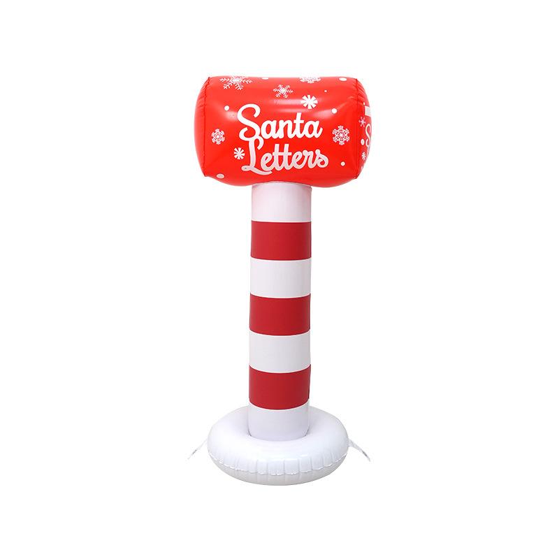 Christmas Inflatable Toys Cartoon PVC Inflatable Santa Claus Decoration Gingerbread People Christmas Eve Decoration Supplies