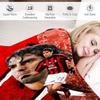 Former Associazione Calcio Milan  Ricardo Izecson dos Santos Leite blanket Soft four season home bed office travel outdoor warm  blanket L2