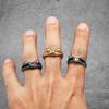 Frog Prince Men Rings Stainless Steel Women Jewelry Vintage Punk Rock Cool Stuff New Fashion Couple Accessories Gift
