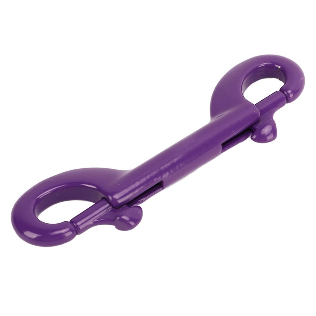 90mm 316 Stainless Steel Diving Double Headed Hook Quick Release Spring Hooks for Diving BCD Purple