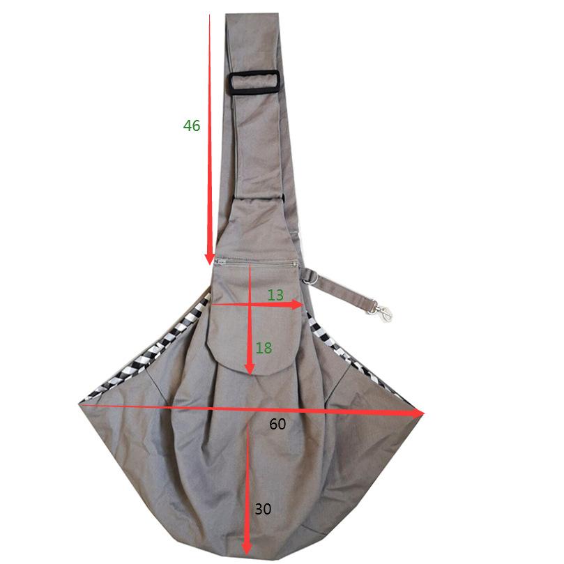 

Холщовый рюкзак для собак для маленьких собак, регулируемая сумка-мессенджер для кошек и собак, сумки через плечо, удобная сумка-тоут для переноски домашних животных серый