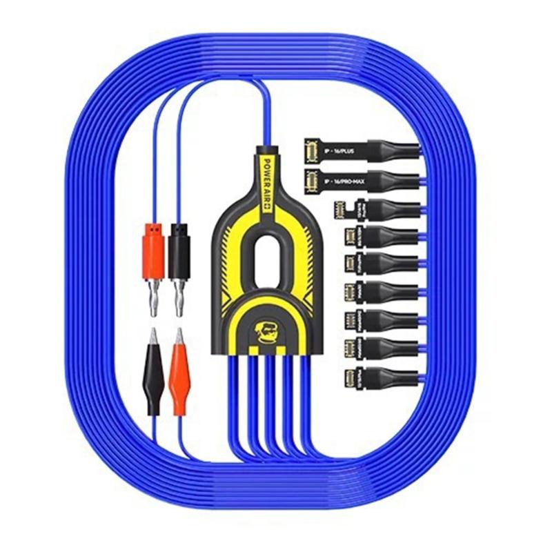 

10 Device Charging Cord Power Boost Cable Metal Construction Universal Compatibility Mobile Tool Kit 1