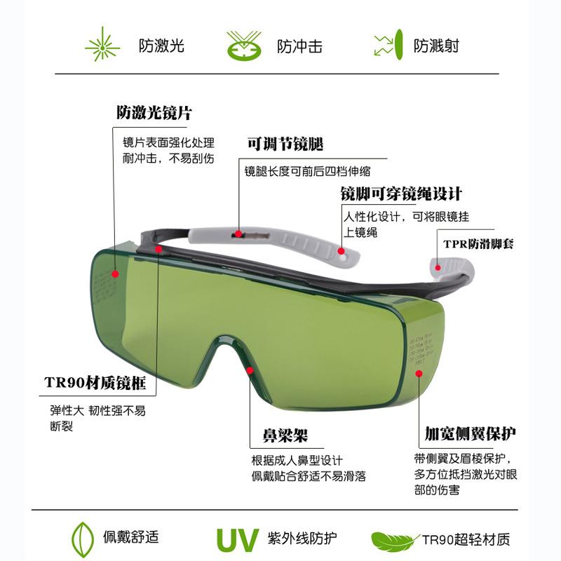 Laserschutzbrille, industrielle Schutzbrille gegen starkes Licht, Glasfaser-Markiermaschine, Schweißen, Rostentfernung, Handheld-Schweißweißlicht