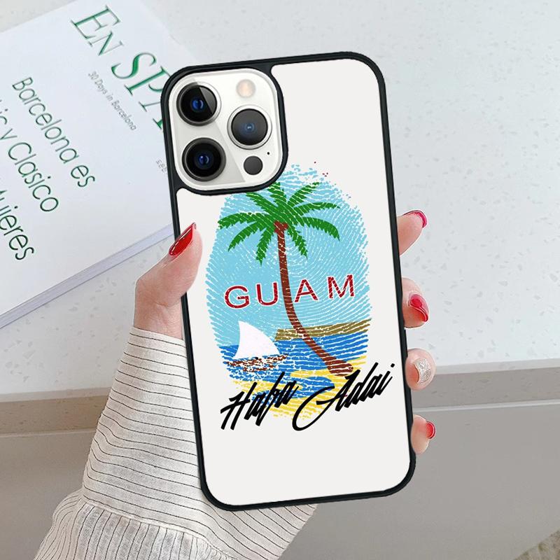 

Guam Flag Phone Case cover For iPhone 17 Air 15 16 16e 14 13 Pro Max Coque 12 11 Pro Max For Apple PLUS fundas iPhone 11pro max